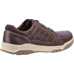) Hush Puppies Finley Leather Men's Coffee Lace-Up Shoes - Brown, 7 (Adults'
