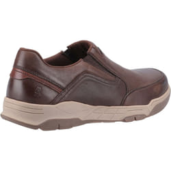 ) Hush Puppies Fletcher Leather Men's Coffee Loafers - Brown, 9 (Adults'
