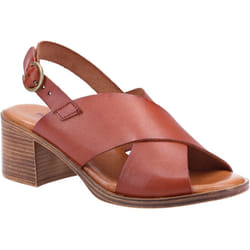 Hush Puppies: Womens White Gabrielle Heeled Sandal 42 - 38, Tan