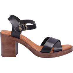 Hush Puppies: Womens Black Georgia Heeled Sandal 42 - 38, Black