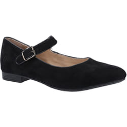 Hush Puppies Women's Melissa Strap Flat Shoe Various Colours 31954 - Black, 5