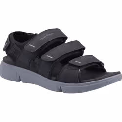 Hush Puppies Men's Raul Multi Velcro Sandal Various Colours 31983 - Black, 10