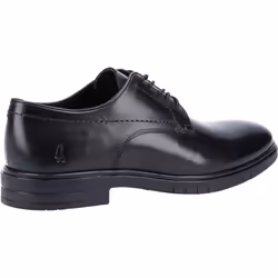) Hush Puppies Sterling Leather Men's Black Lace-Up Shoes - Black, 8 (Adults'
