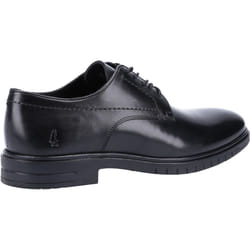 ) Hush Puppies Sterling Leather Men's Black Lace-Up Shoes - Black, 9 (Adults'