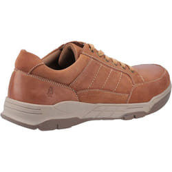 ) Hush Puppies Finley Leather Men's Tan Lace-Up Shoes - Brown, 6 (Adults'