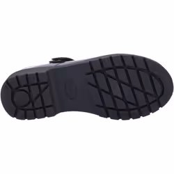 ) Hush Puppies Tally Senior Patent Leather Girls's Patent Black Shoes - Black, 4 (Adults'