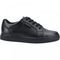 , Black) Sam Junior Black Boys Lace Up School Shoes - 12 (Children's