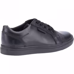 , Black) Sam Junior Black Boys Lace Up School Shoes - 12 (Children's