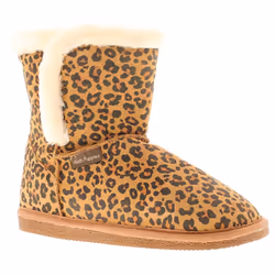 ) Hush Puppies Ashleigh Womens Leather Slipper Boots leopard UK Size - Multicoloured, 3 (Adults'