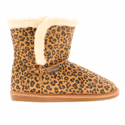 ) Hush Puppies Ashleigh Womens Leather Slipper Boots leopard UK Size - Multicoloured, 3 (Adults'