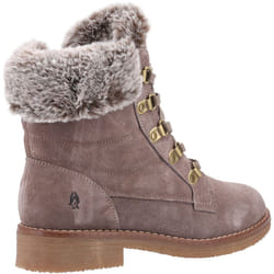 ) Hush Puppies Florence Leather Women's Taupe Boots - Brown, 4 (Adults'