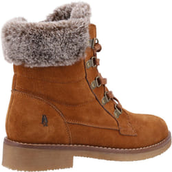 ) Hush Puppies Florence Leather Women's Tan Boots - Brown, 3 (Adults'