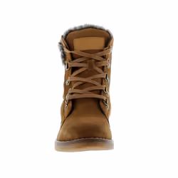 ) Hush Puppies Womens Boots Ankle Water Resistant Leather florence Lace Zip tan UK - Tan, 7 (Adults'