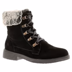 ) Hush Puppies Womens Boots Ankle Water Resistant Leather florence Lace Zip black - Black, 5 (Adults'