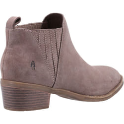 ) Hush Puppies Isobel Leather Women's Taupe Boots - Brown, 3 (Adults'