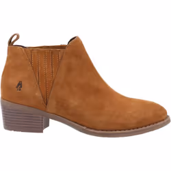 ) Hush Puppies Isobel Leather Women's Tan Boots - Brown, 8 (Adults'