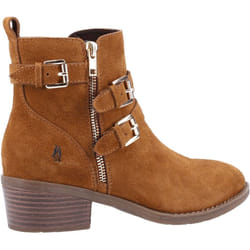 ) Hush Puppies Jenna Leather Women's Tan Boots - Brown, 6 (Adults'