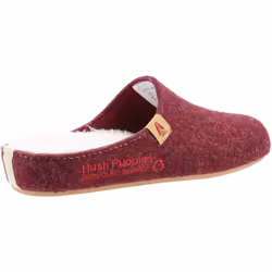 ) Hush Puppies The Good 90% Recycled RPET Polyester Women's Burgundy Slippers - Red, 7 (Adults'