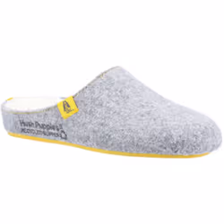 ) Hush Puppies The Good 90% Recycled RPET Polyester Women's Grey Slippers - Grey, 4 (Adults'