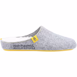 ) Hush Puppies The Good 90% Recycled RPET Polyester Women's Grey Slippers - Grey, 7 (Adults'