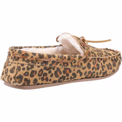 ) Hush Puppies Allie Suede Women's Leopard Slippers - Brown, 3 (Adults'