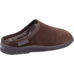 ) Hush Puppies Ashton Suede Men's Brown Slippers - Brown, 7 (Adults'