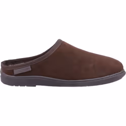 ) Hush Puppies Ashton Suede Men's Brown Slippers - Brown, 7 (Adults'