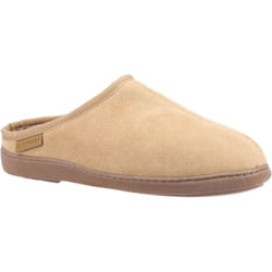 ) Hush Puppies Ashton Suede Men's Tan Slippers - Brown, 7 (Adults'