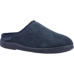 ) Hush Puppies Ashton Suede Men's Navy Slippers - Blue, 11 (Adults'