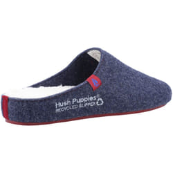 ) Hush Puppies The Good 90% Recycled RPET Polyester Men's Navy Slippers - Blue, 6 (Adults'