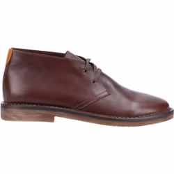 ) Hush Puppies Samuel Leather Men's Brown Boots - Brown, 6 (Adults'