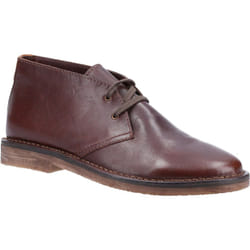 ) Hush Puppies Samuel Leather Men's Brown Boots - Brown, 7 (Adults'