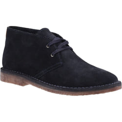 ) Hush Puppies Samuel Suede Men's Navy Boots - Blue, 6 (Adults'