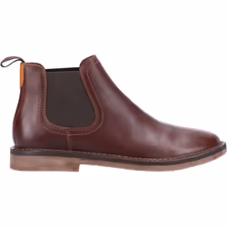 ) Hush Puppies Shaun Leather Men's Brown Boots - Brown, 6 (Adults'