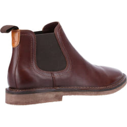 ) Hush Puppies Shaun Leather Men's Brown Boots - Brown, 12 (Adults'