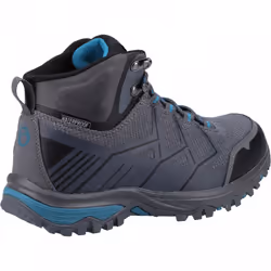 , Grey/Blue) Wychwood Mid Grey/Blue Waterproof Ladies Eco-Conscious Lace-up Boots - 7 (Adults'