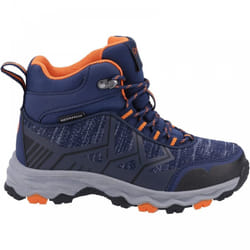 , Navy) Coaley Navy Kids Lace-up Hiking Boots - 12 (Children's