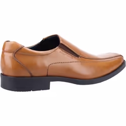 ) Hush Puppies Brody Leather Men's Tan Slip-On Shoes - Brown, 11 (Adults'