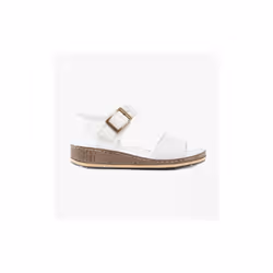 Hush Puppies ELLIE Womens Leather Sandals White - UK 3