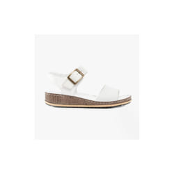 Hush Puppies ELLIE Womens Leather Sandals White - UK 3