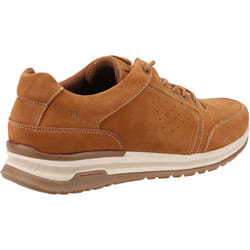 ) Hush Puppies Joseph Leather Men's Tan Lace-Up Shoes - Brown, 10 (Adults'