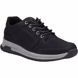 ) Hush Puppies Joseph Leather Men's Black Nubuck Lace-Up Shoes - Black, 7 (Adults'