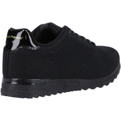 ) Hush Puppies Katrina Textile Women's Black Trainers - Black, 3 (Adults'