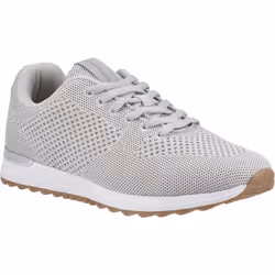 ) Hush Puppies Katrina Textile Women's Grey Trainers - Grey, 4 (Adults'