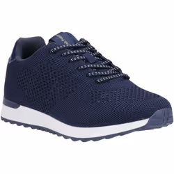 ) Hush Puppies Katrina Textile Women's Navy Trainers - Blue, 8 (Adults'