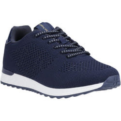 ) Hush Puppies Katrina Textile Women's Navy Trainers - Blue, 8 (Adults'
