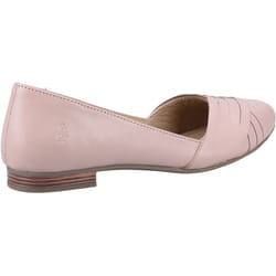 ) Hush Puppies Marley Ballerina Leather Women's Blush Flats - Pink, 3 (Adults'