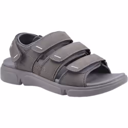 ) Hush Puppies Raul Polyurethane Men's Grey Sandals - Grey, 6 (Adults'