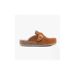 Hush Puppies SORCHA MULE Womens Leather Sandals Tan Nubuck - UK 3