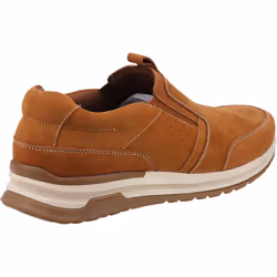 ) Hush Puppies Cole Leather Men's Tan Loafers - Brown, 11 (Adults'